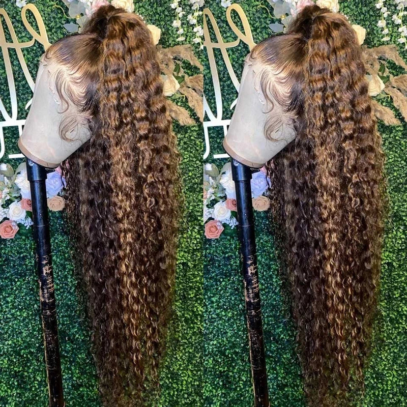 Glueless Lace Closure HD Cacheada Castanho Chocolate – Helena