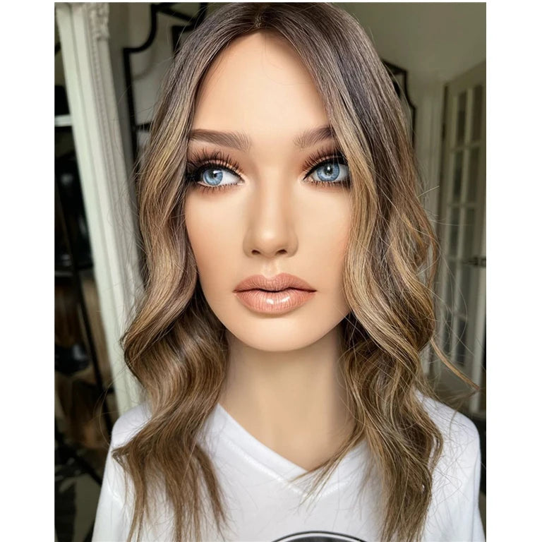 Peruca Lace Closure Ombre Brown Low Wave Bob – Amélie