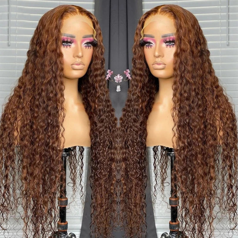 Glueless Lace Closure HD Cacheada Castanho Chocolate – Helena