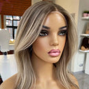Lace Wig Ombre Blonde Pixie Bob – Naturalidade em HD Transparente