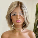 Lace Wig Ombre Blonde Pixie Bob – Naturalidade em HD Transparente