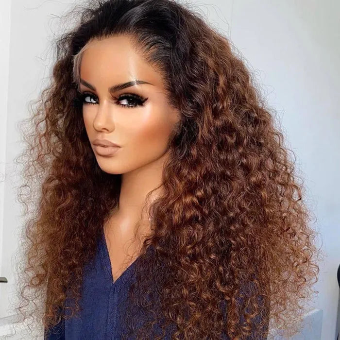 Glueless Lace Closure HD Cacheada Castanho Chocolate – Helena