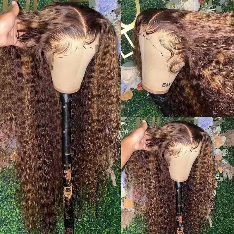 Peruca Lace Frontal HD Cacheada Honey Blonde – Aurora