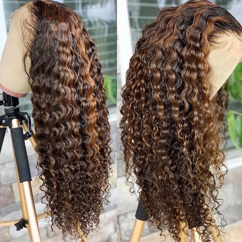 Glueless Lace Closure HD Cacheada Castanho Chocolate – Helena