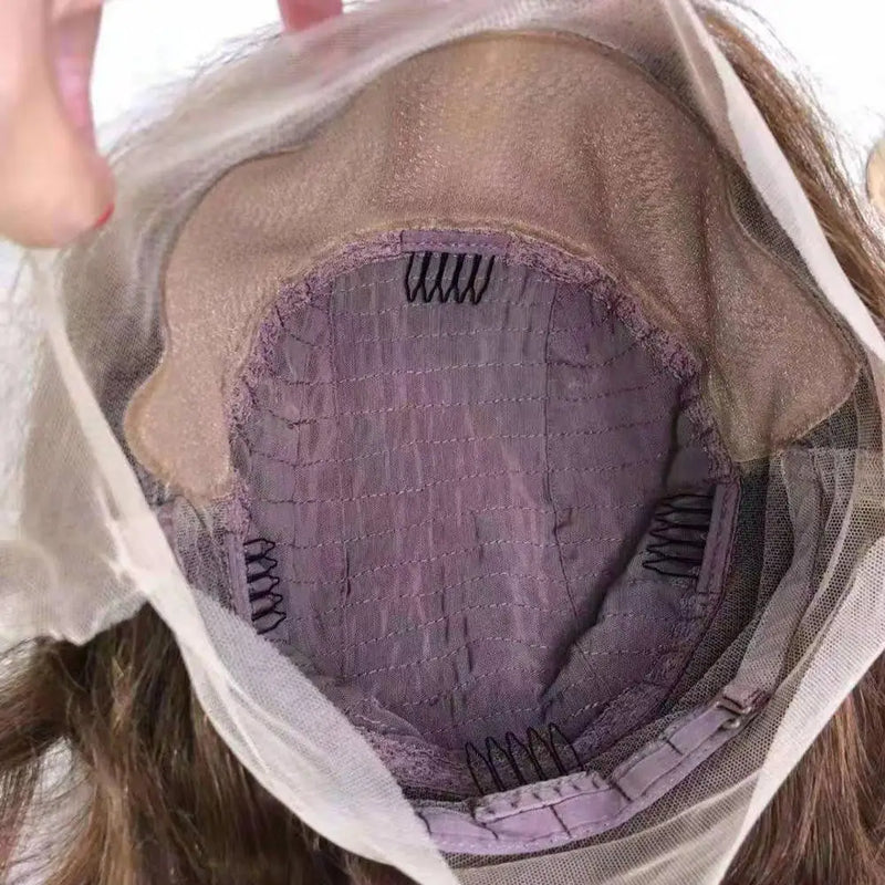 Peruca 360° Lace Frontal com Fake Scalp – Cabelo Humano Virgin Cuticle Aligned