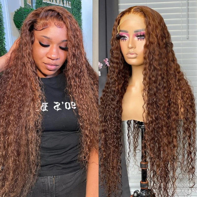 Glueless Lace Closure HD Cacheada Castanho Chocolate – Helena