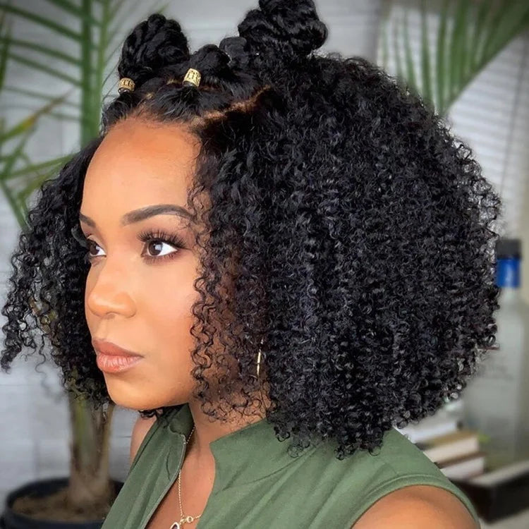 Peruca Lace Frontal Afro Kinky Curly Bob – Nina