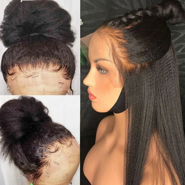 Peruca 360° Lace Yaki Braided Bun – Raw Indian Virgin Hair