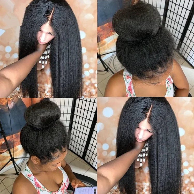 Peruca 360° Lace Yaki Braided Bun – Raw Indian Virgin Hair