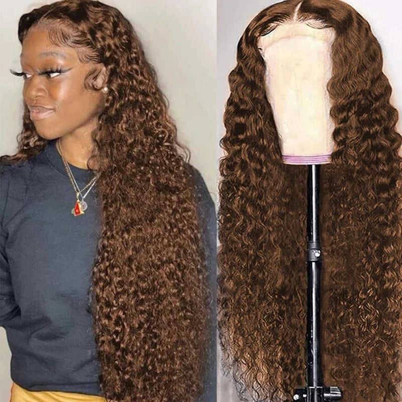 Glueless Lace Closure HD Cacheada Castanho Chocolate – Helena