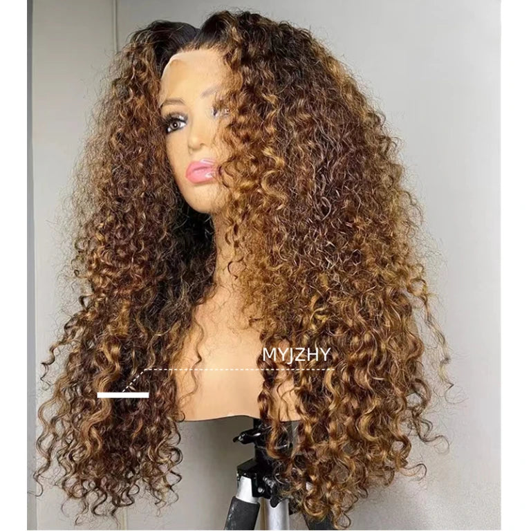 Glueless Lace Closure HD Cacheada Castanho Chocolate – Helena