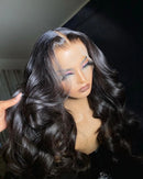 Peruca Lace Frontal Body Wave Castanho com Luzes – Elena