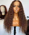 Peruca Lace Frontal HD Cacheada Honey Blonde – Aurora