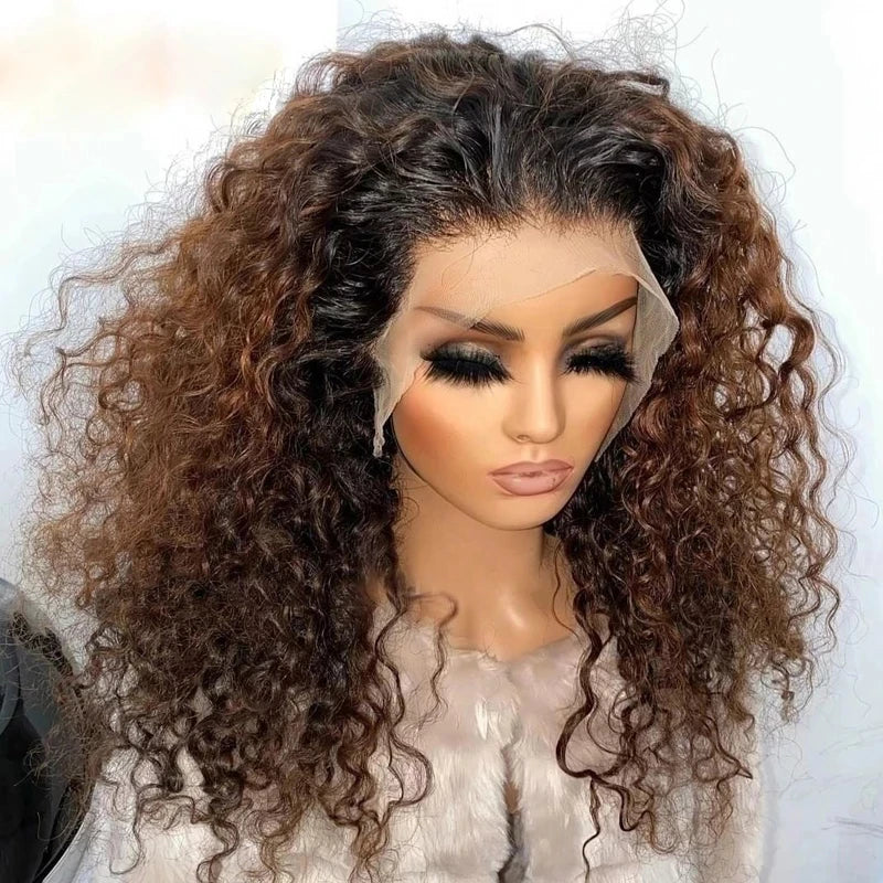 Glueless Lace Closure HD Cacheada Castanho Chocolate – Helena