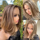 Lace Wig Ombre Blonde Pixie Bob – Naturalidade em HD Transparente