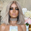 Lace Wig Ombre Blonde Pixie Bob – Naturalidade em HD Transparente