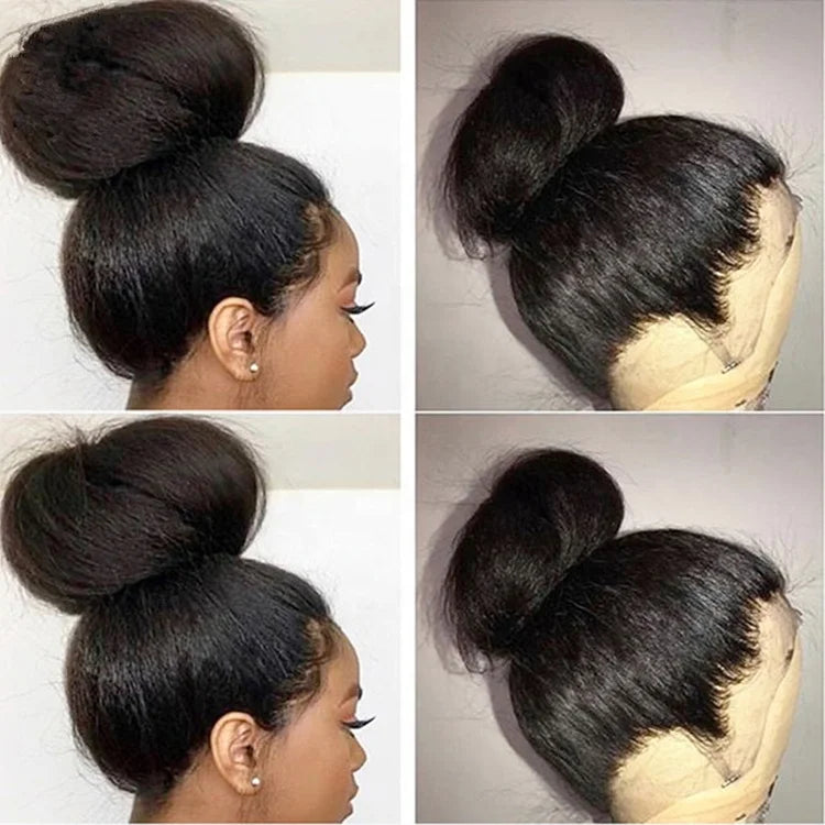 Peruca 360° Lace Yaki Braided Bun – Raw Indian Virgin Hair