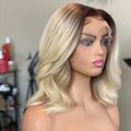 Peruca Lace Closure Ombre Brown Low Wave Bob – Amélie